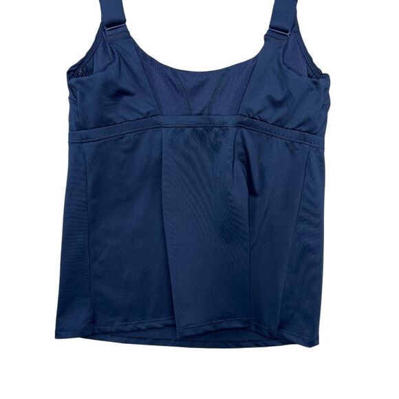 Nike Tanktini Women's Size Small Blue Athletic Beach Stretch Swim Swimsuit Top! - Picture 8 of 12